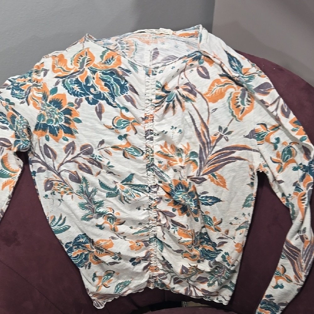We The Free ..WE THE PEOPLE Floral Print Women's LONG SLEEVE Top